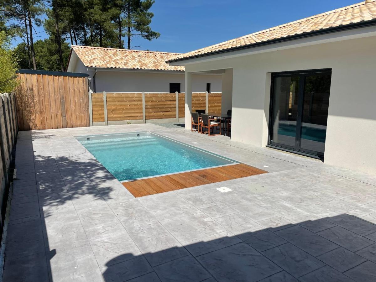 Maison Moderne Avec Piscine Chauffee Lacanau Exterior foto